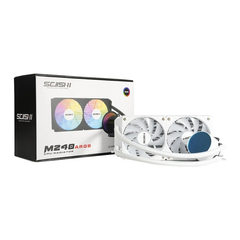 

Integrated Radiator LGA 2066/2011/1151/1155/AM3+/AM4 watercooler SEJISHI Water Cooling CPU Cooler 240mm ARGB fan Liquid Heatsink