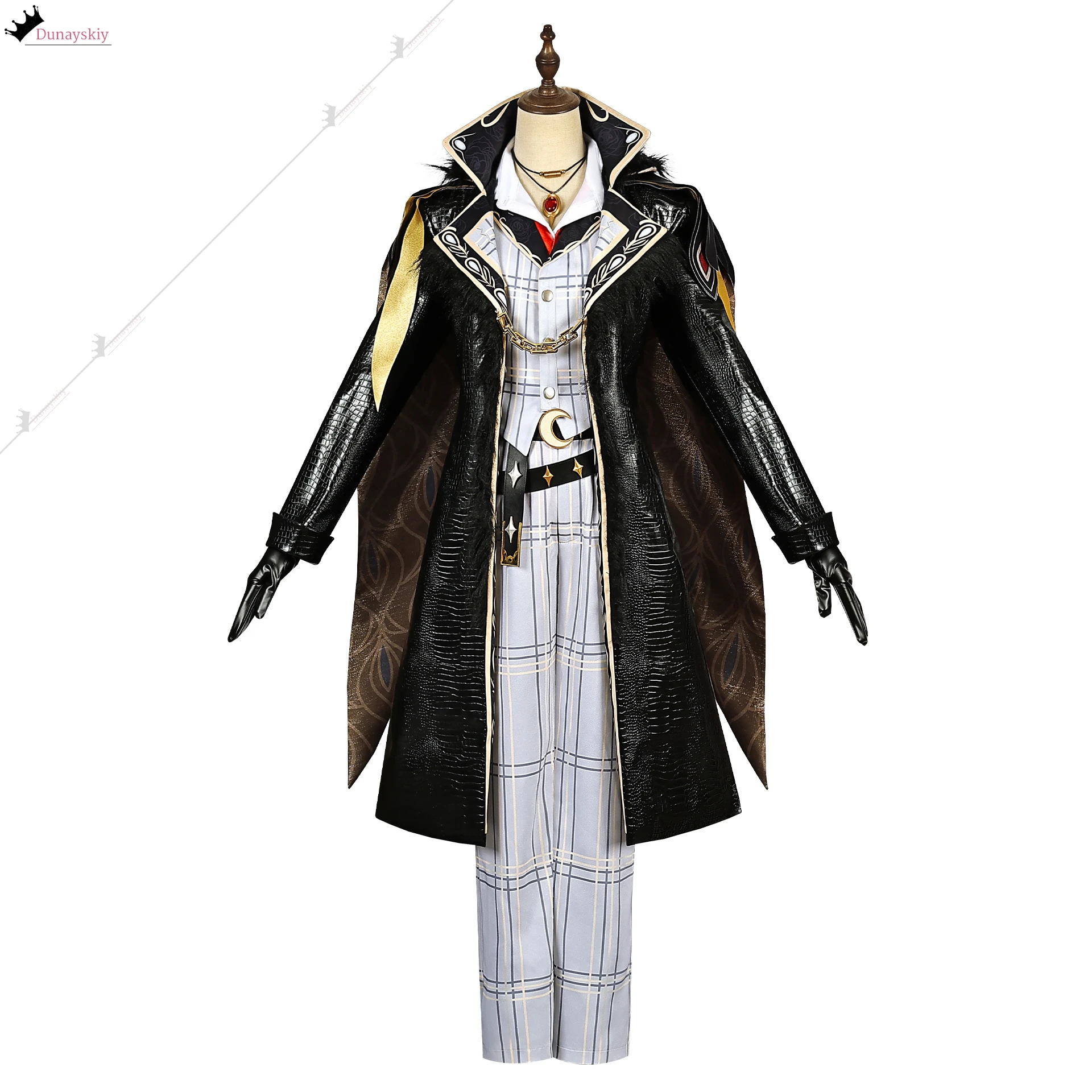 Game Identity V Prospector Cosplay Costume Vintage Medieval Cape Knight Uniform Ravenous Role-playing Wig Shoe Prop Suits S-3XL