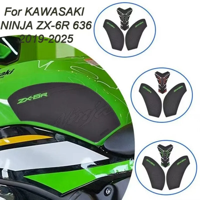 

ZX6R Fuel Tank Stickers, Gas Knee Grip Protector Pad, Traction Decals For Kawasaki ZX-6R 2012-2025 ZX 6R, Motorcycle Accessories