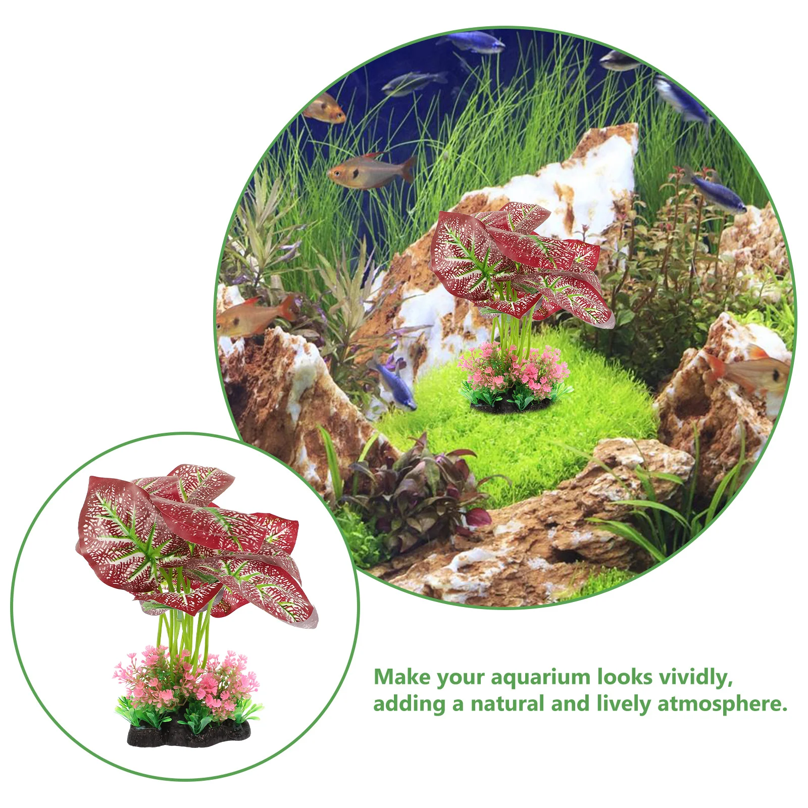 

Fish Tank Water Grass Decor Artificial Aquatic Plant Safe Durable Material Realistic Shape Lifelike Natural Feeling Great Gift