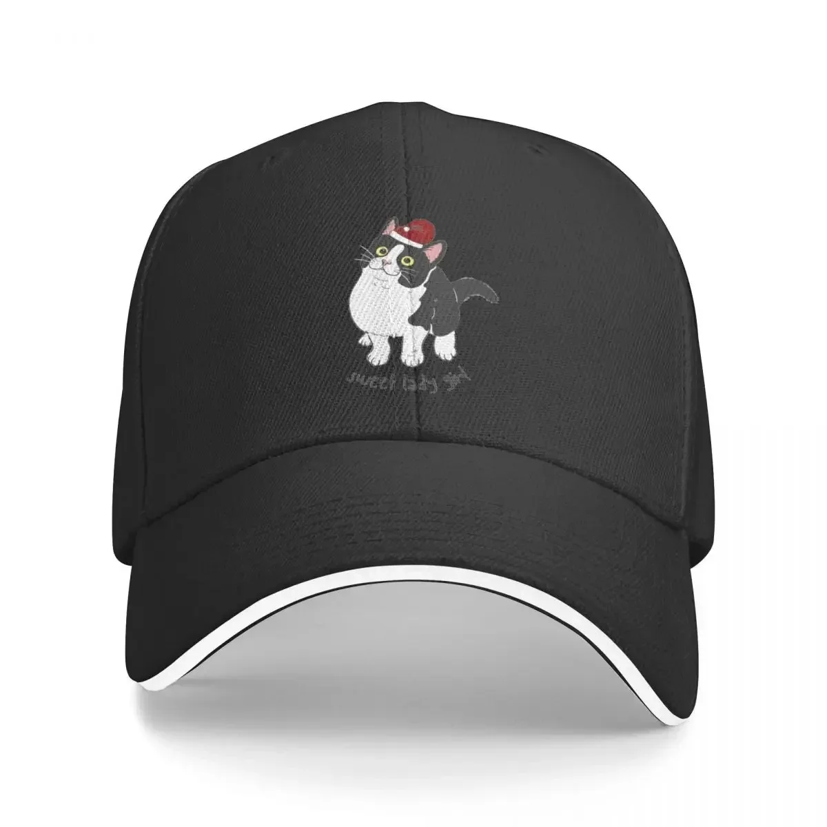 

Sweet Lady Girl Christmas Santa Cat Meowy Catmas Baseball Cap Hat Baseball Cap Beach Outing Golf Women Men's