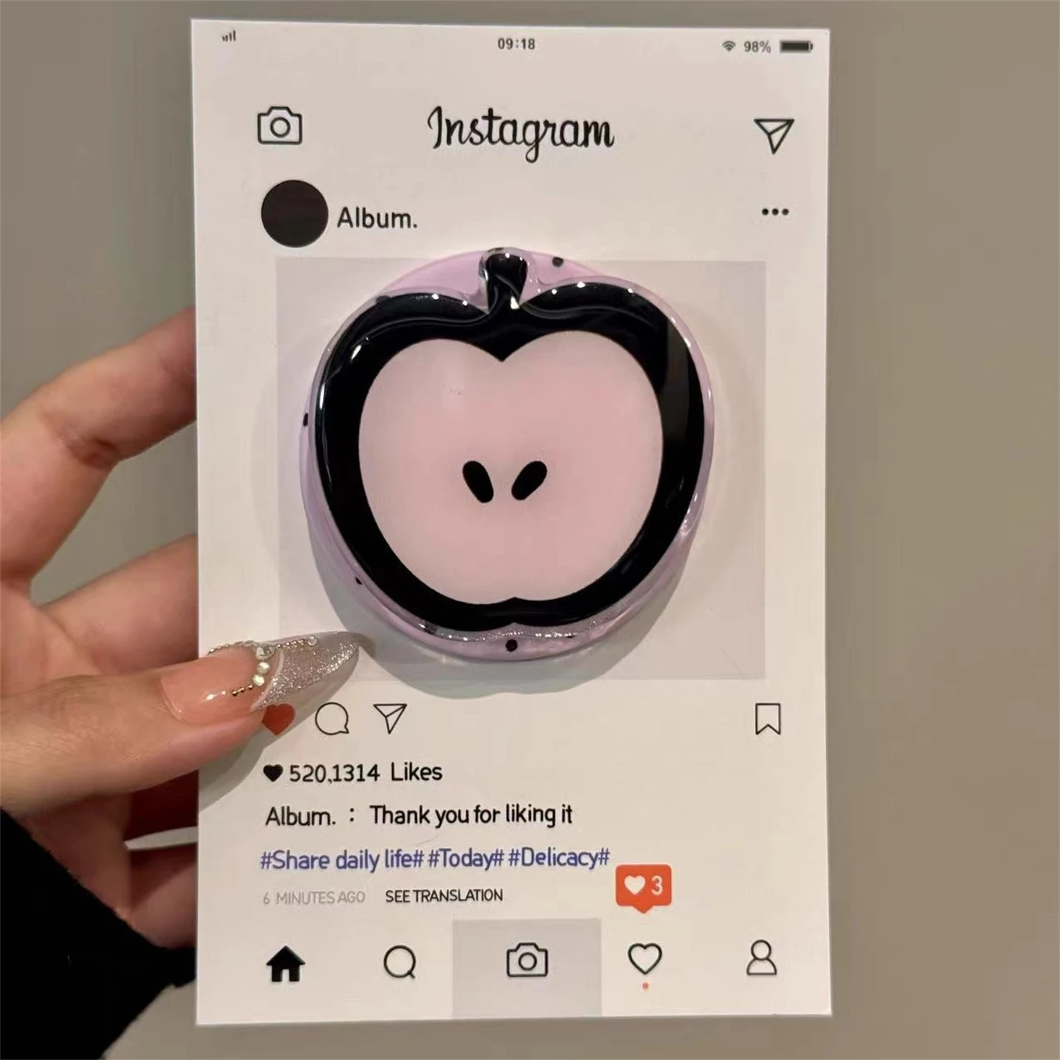 

Korean Cute Magnetic Stand for Magsafe Grip Tok Griptok Bracket Phone Holder Support For IPhone Samsung Pad Smart Tok