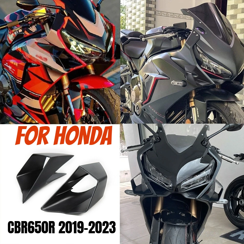 

For HONDA CBR650R CBR 650R 2019-2024 Front Fairing Winglets Aerodynamic Wing Shell Cover Protection Guards Kit Accessories