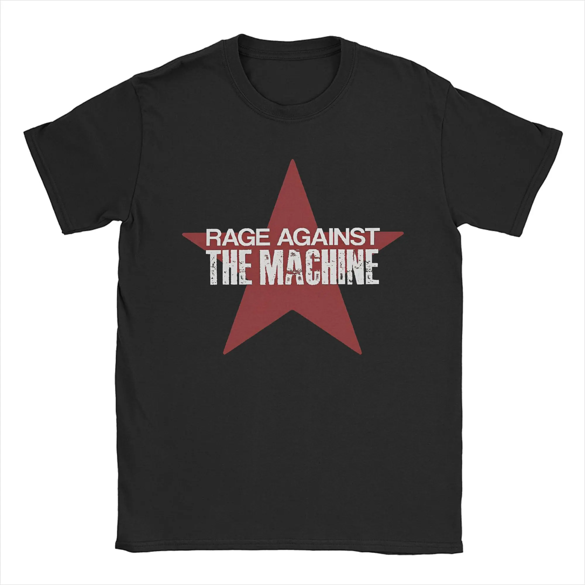 

Summer Rage Against The Machine Star T-Shirt Women Funny Cotton Tees Crew Neck Short Sleeve Unisex T Shirts Big Size Tops