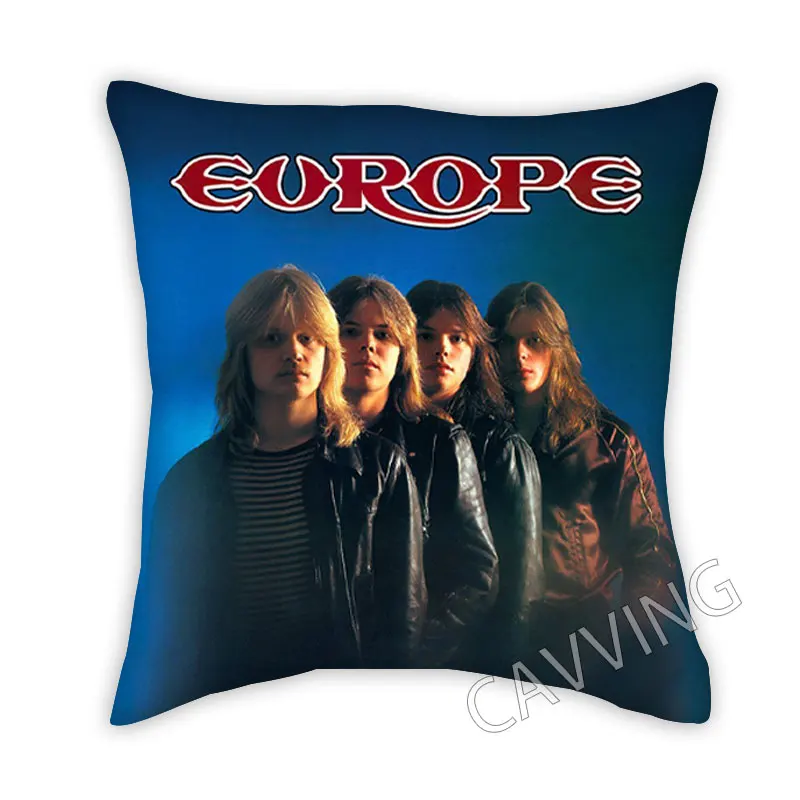 EUROPE ROCK  3D Printed Polyester Decorative Pillowcases Throw Pillow Cover Square Zipper Cases Fans Gifts Home Decor