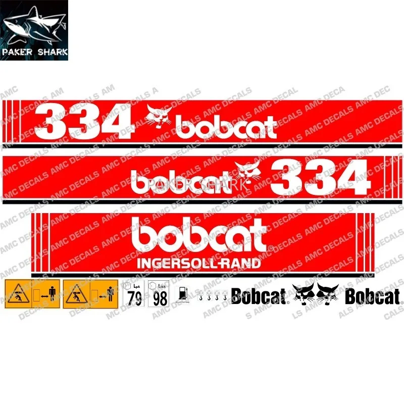 

Для Bobcat 334 Полный набор наклеек