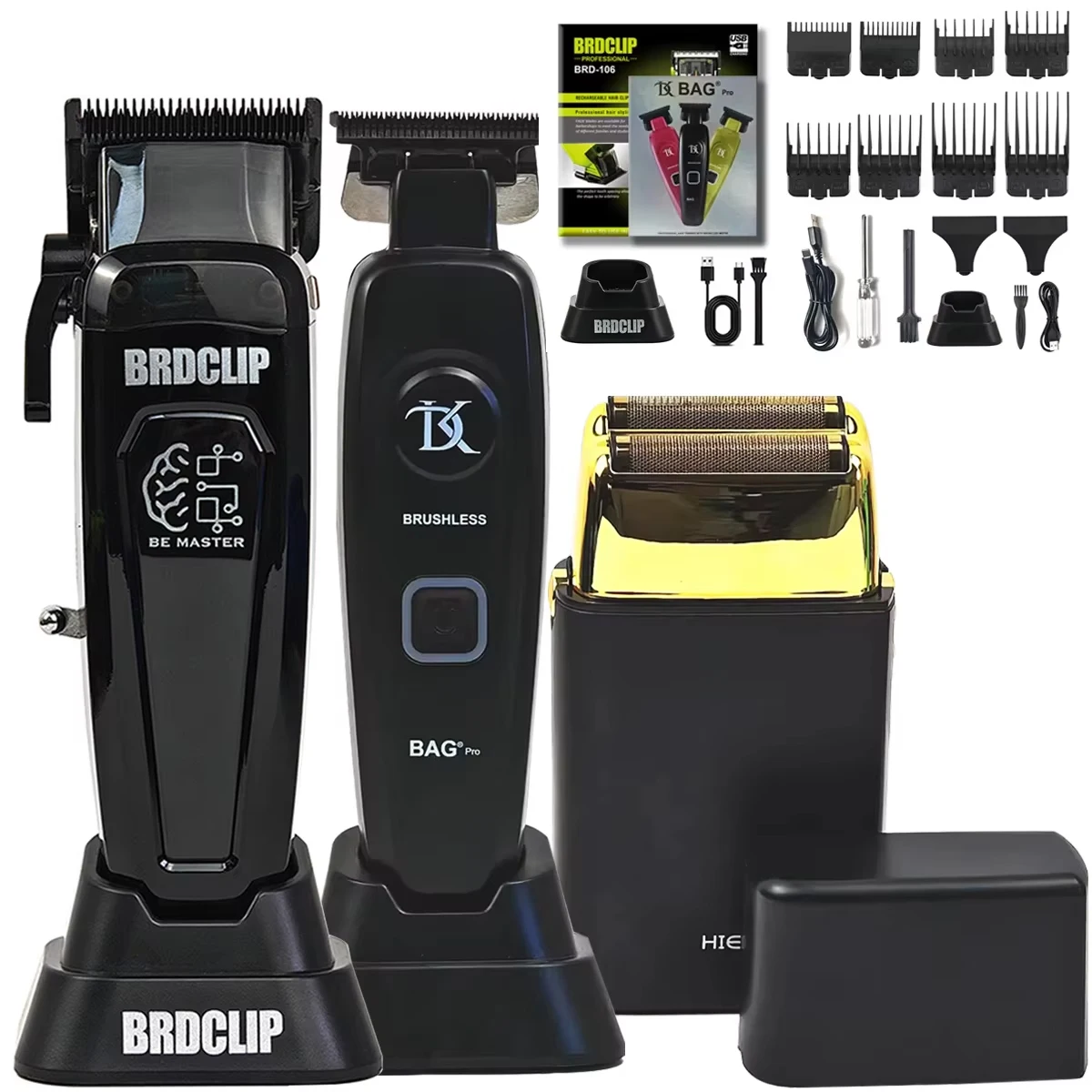 

Professional BRDCLIP 106 DK078 808 Adjust The Card Slot Hair Clipper Electrice Shaver Trimmer DLC Blade Charging Base Oil Head