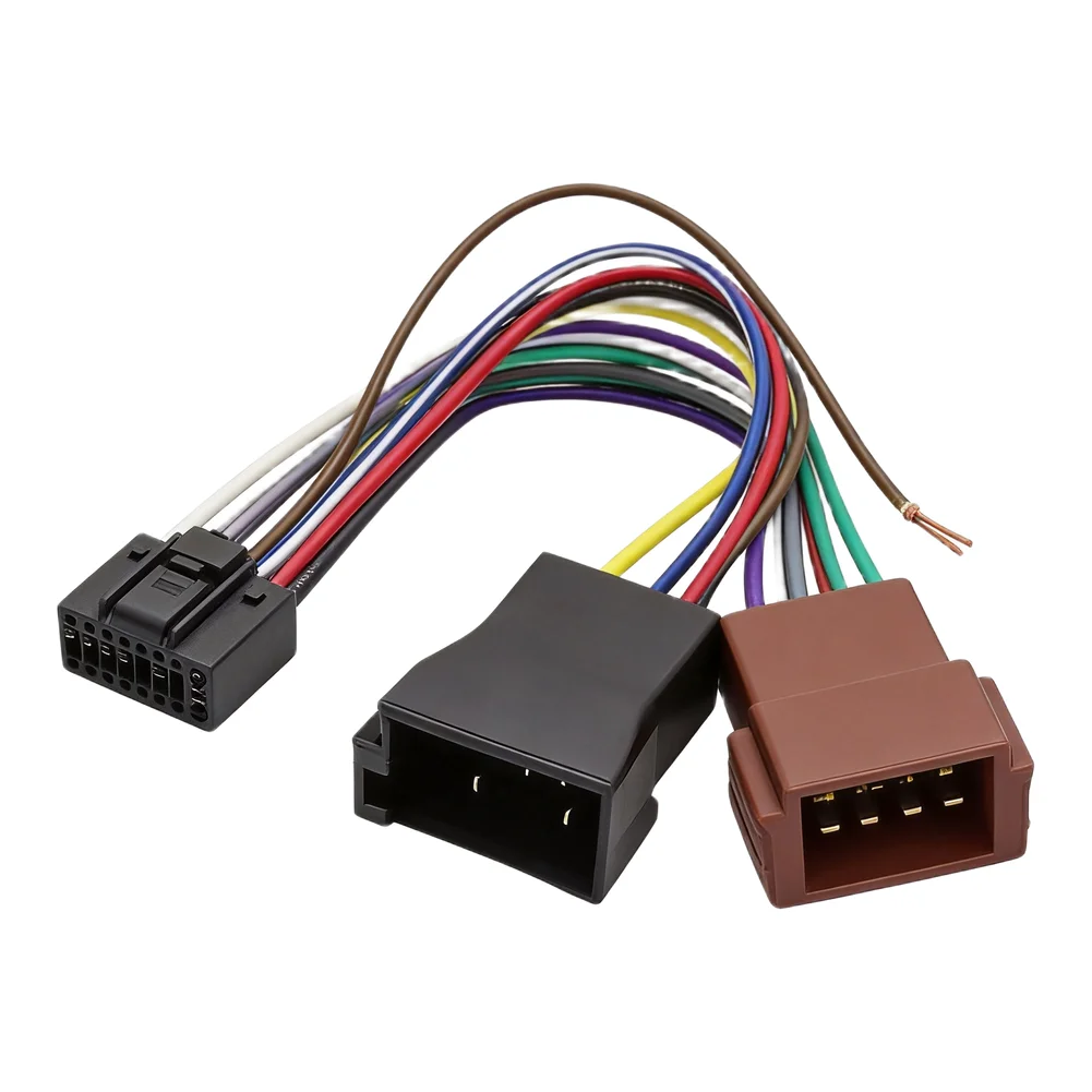 Car Audio Harness Car Cable 16Pin for iso Harness Tinned Copper Wire for iso Connectors Plug-and-Play for Design Brake Power