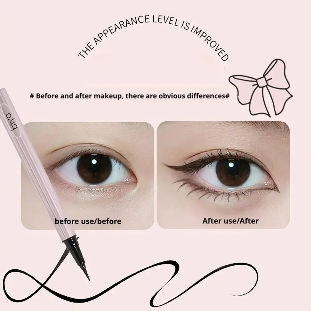 Ultradünner schwarzbrauner Eyeliner-Stift für die untere Wimpern, wasserdicht, langlebig, glatt liegend, Seidenraupenaugen-Liner-Stifte, Augen-Make-up-Tools