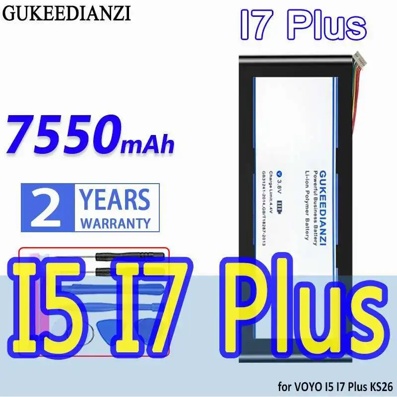 

7550Mah Stable For Voyo I5 I7 Plus KS26 Environmentally Friendly Notebook Battery