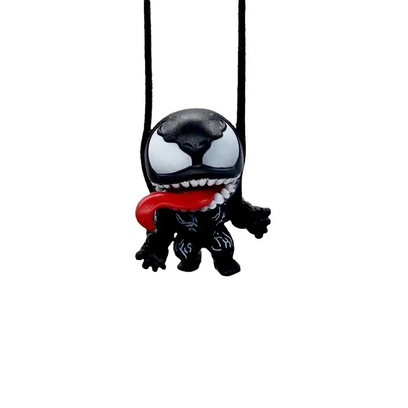 Venom Car Pendant Cartoon Venom Rearview Mirror Pendant cute Hanging Interior Decoration Model Mini Model Toys Decor Ornament image 5