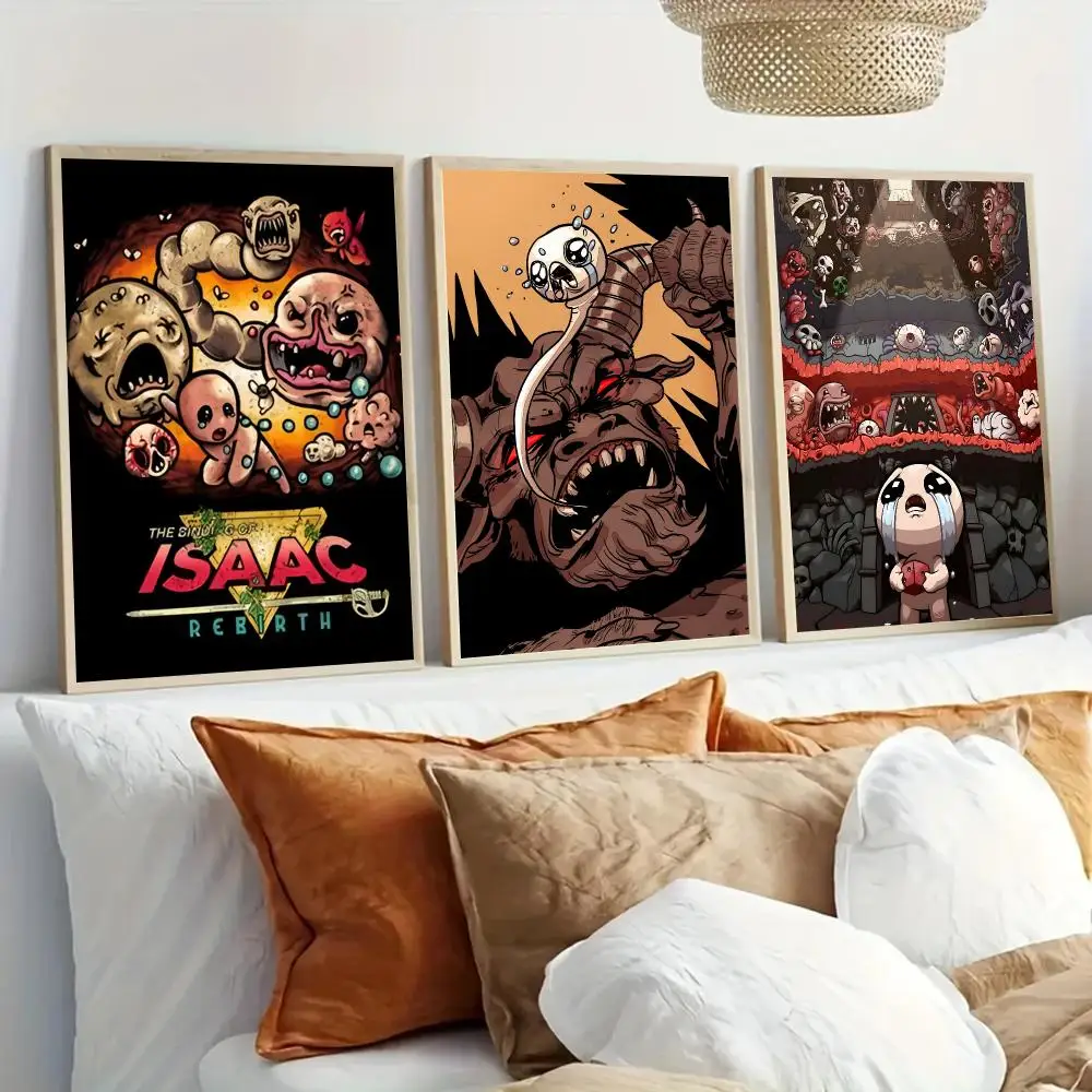 The B-Binding Of Isaac Game Poster Modern Home Living Bedroom Bar Hallway Waterproof Wall Art Aesthetic Decor