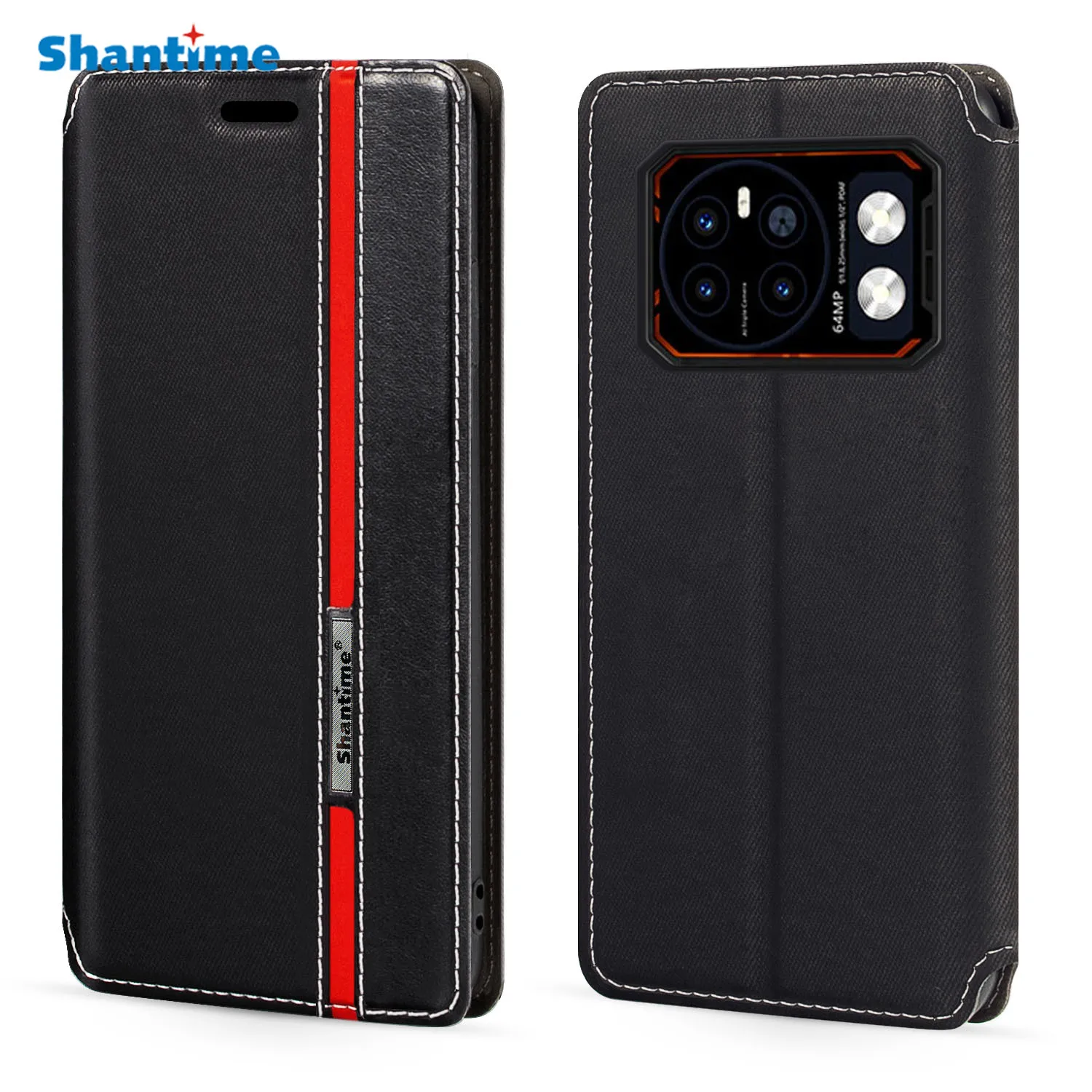 

Модный разноцветный кожаный флип-чехол с магнитной застежкой и отделением для карт размером 6,6 дюйма для Hotwav Cyber 13 Pro