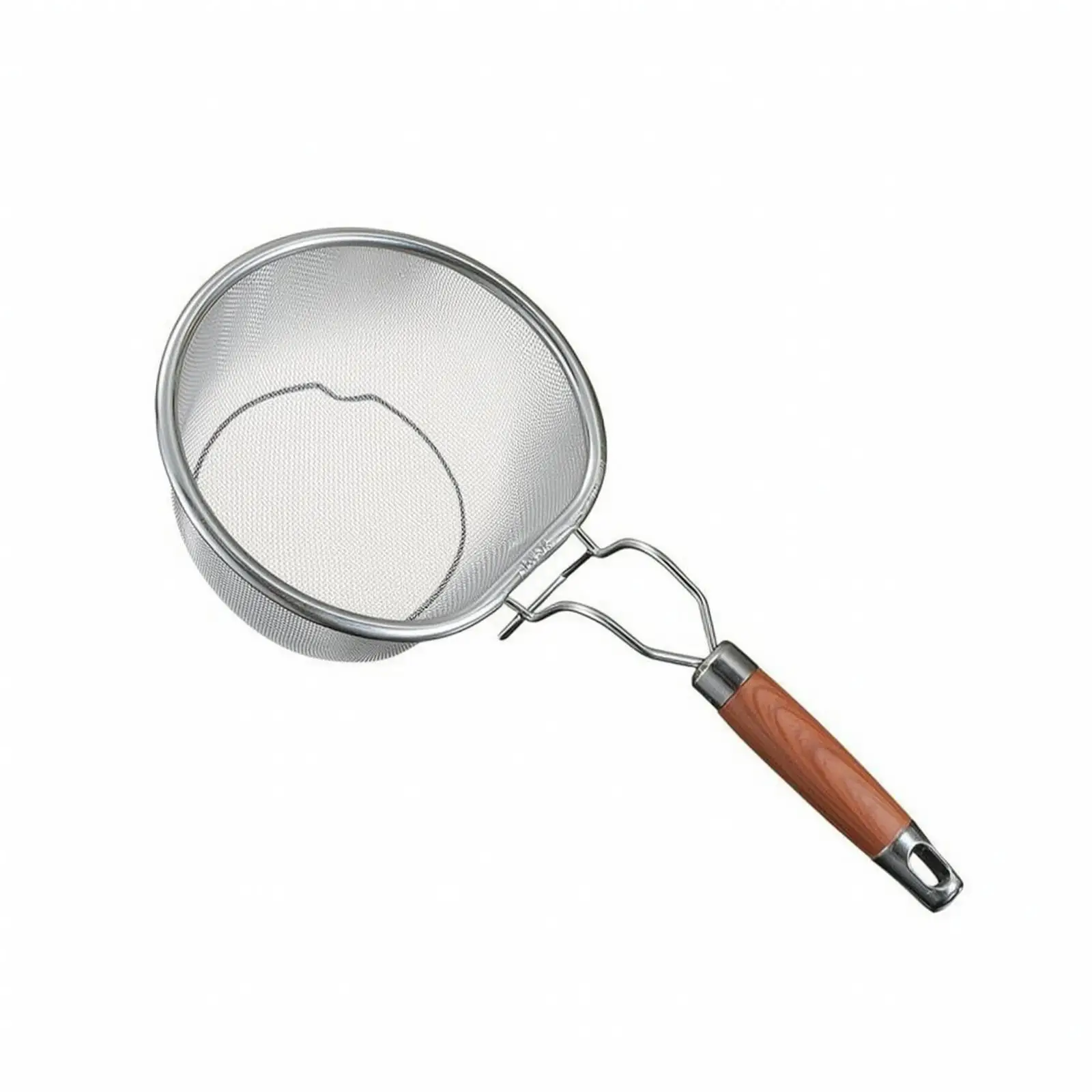 Kitchen Strainer Spoon Stainless Steel Skimmer with Hanging Loop for Blanching Veggies and Collecting Hotpot
