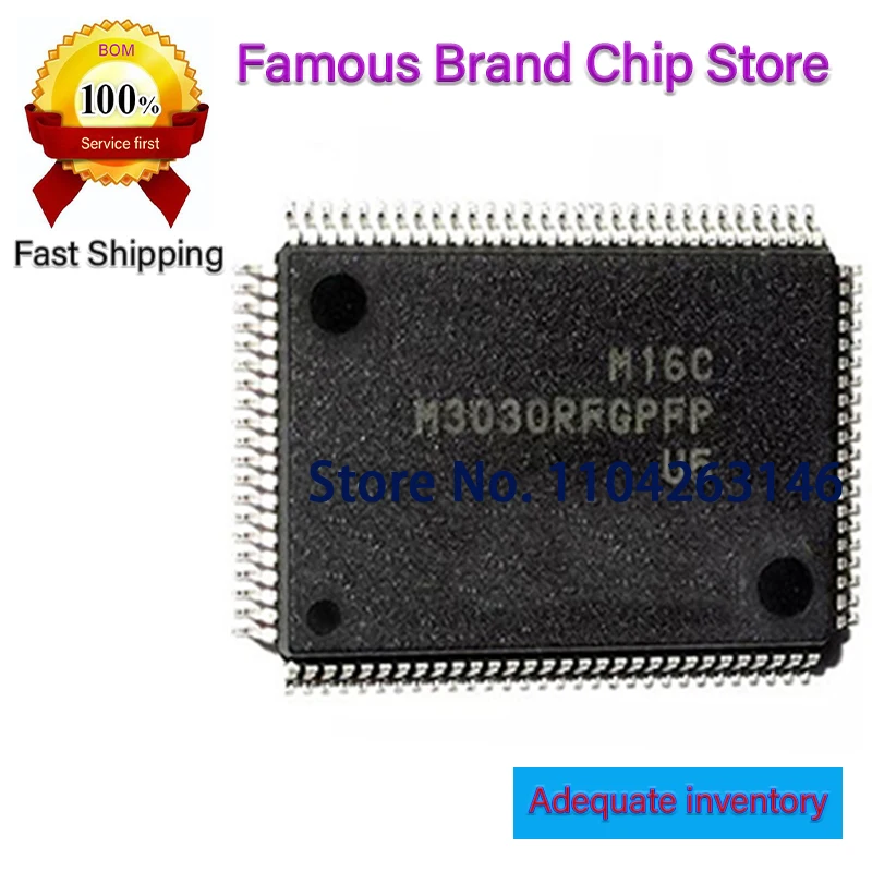 

1PCS M3030RFGPFP QFP100 M3030RFGPFP U5 QFP M3030 M3062LFGPFP#U3C M3062LFGPFP M3062