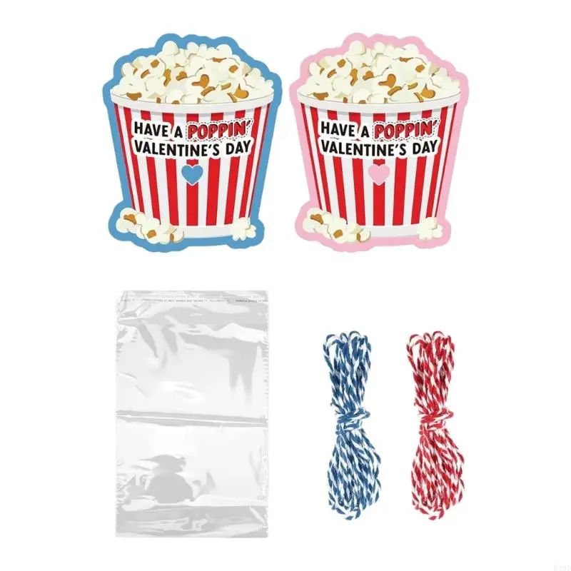 

24/48Pcs Valentines Day Cartoon Markers With 10m String For Classroom Party Accessories And Gift Exchange F19E