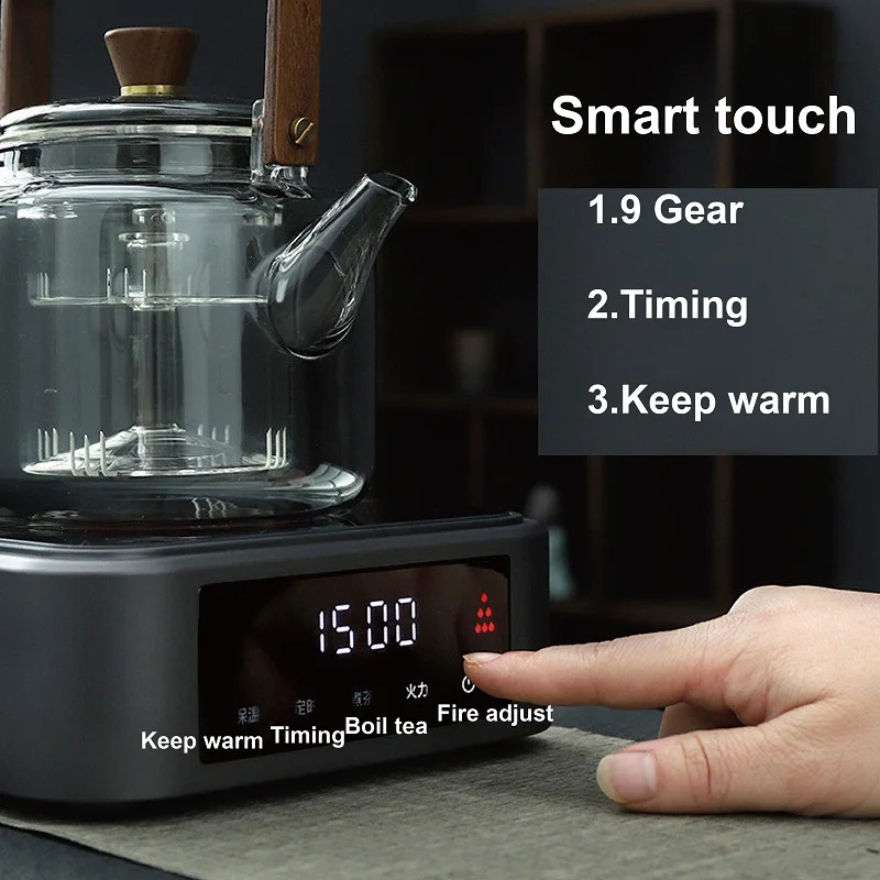 1500 واط الكهربائية موقد سيراميك توقيت القهوة الكهربائية لوح تسخين 9 والعتاد مكتب ماكينة صنع الشاي الذكية موقد الشاي السيارات الدفء