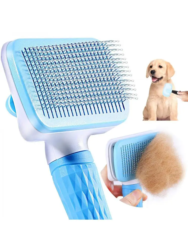 

Dog Hair Remover Brush Cat Dog Hair Grooming And Care Comb For Long Hair Dog Pet Removes Hairs Cleaning Bath Brush Dog Supplies