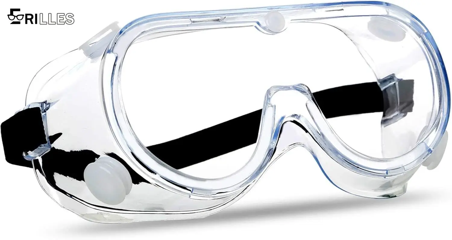 

Full Seal Safety Glasses, Anti-Fog Dustproof Goggles, HD Vision for Chemical Splash, Woodworking, Industrial Protection