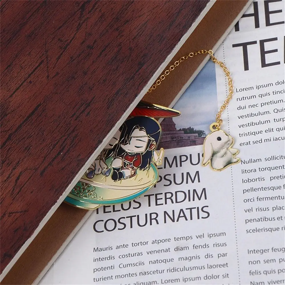 Marcapáginas ahuecado de Metal para estudiantes, marcapáginas The Mo Dao Zu Shi Grandmaster of Demonic Cultivation Wei Wuxian Lan Wangji, papelería