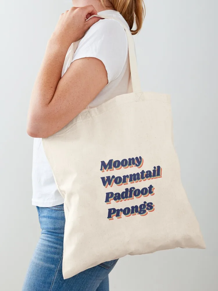 

Marauders Moony, Wormtail, Padfoot, and Prongs Tote Bag bag luxury women tote bag women female bags for women