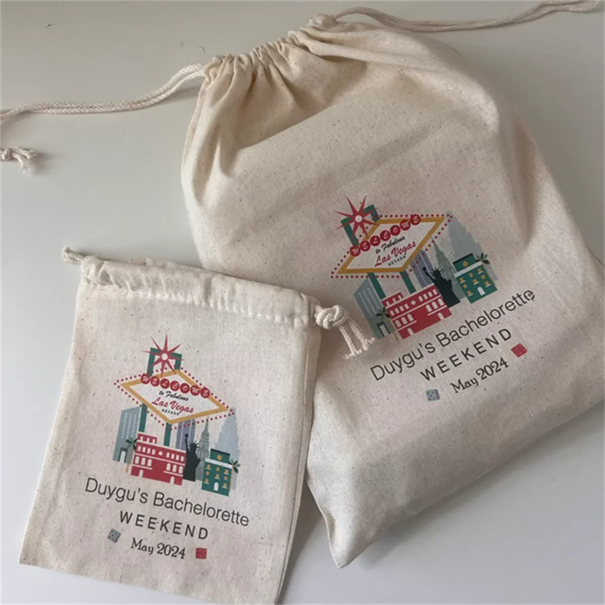 Paros Island Destination Bachelorette Party Hangover Kit, Greece Beach Party Drawstring Mini Favor Bags, Paros Wedding Party Fav