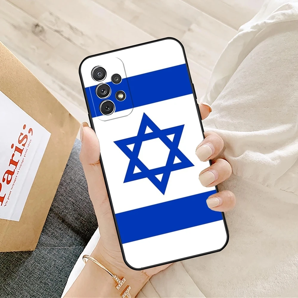 إسرائيل العلم قضية الهاتف لسامسونج غالاكسي S25 S24 S21 S23 S22 S20 الترا Fe زائد A34 A16 A54 A24 A52 A53 M54 غطاء #6