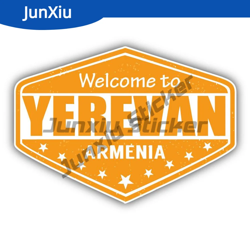 

Yerevan City Sticker Armenia Travel Stamp Car Bumper Decal Waterproof Scratch-proof Exterior Pvc Boat Accessories X500 Motorcycl