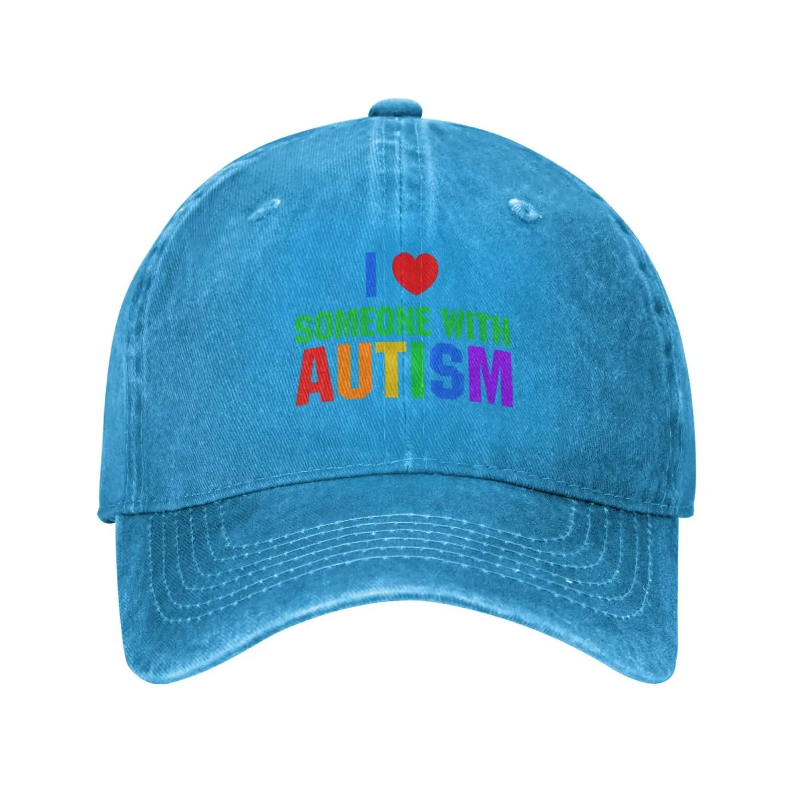 I Love Someone con autismo sombrero para hombres, sombrero de mes de concientización sobre el autismo, gorra