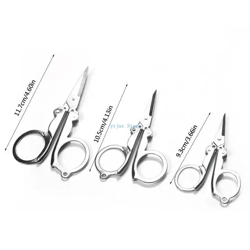 583D Mini Stainless Steel Scissors Functional Cutter Scissors for Office Home School