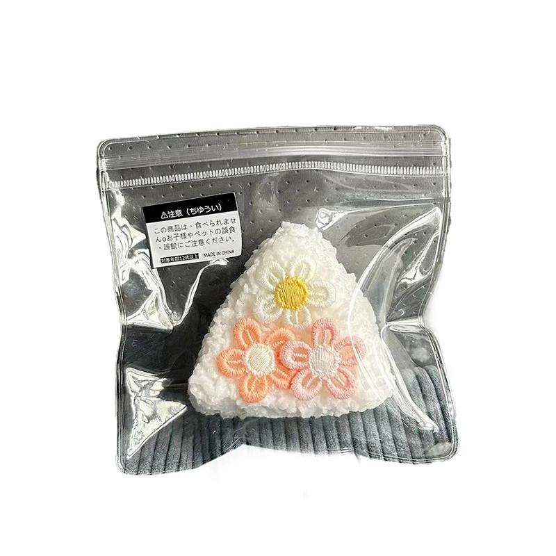 Fleurs de Sésame Triangle Riz IkSushi, Pincement du Bout des Doigts, Jouets Squishy pour Adultes, Soulignés, Instituts pour Enfants