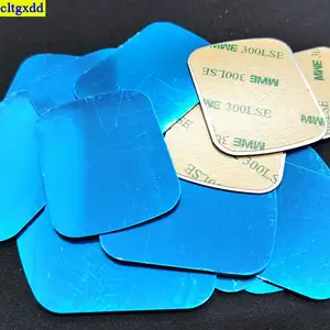Bilashmart cltgxdd 10 pieces 15/20/25/30/35/40/45/50/60/70mm circular square car phone magnetic metal plate universal patch bracket