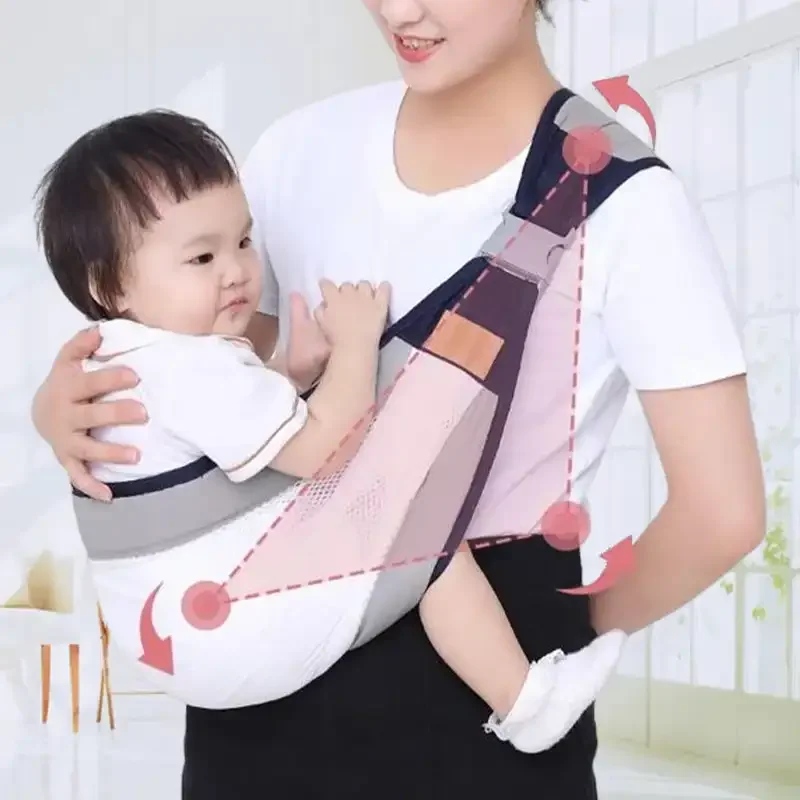 Lightweight Baby Carriers Strap For Infants Toddlers Multifunctional With Adjustable Shoulder Baby Carrier Comfortable