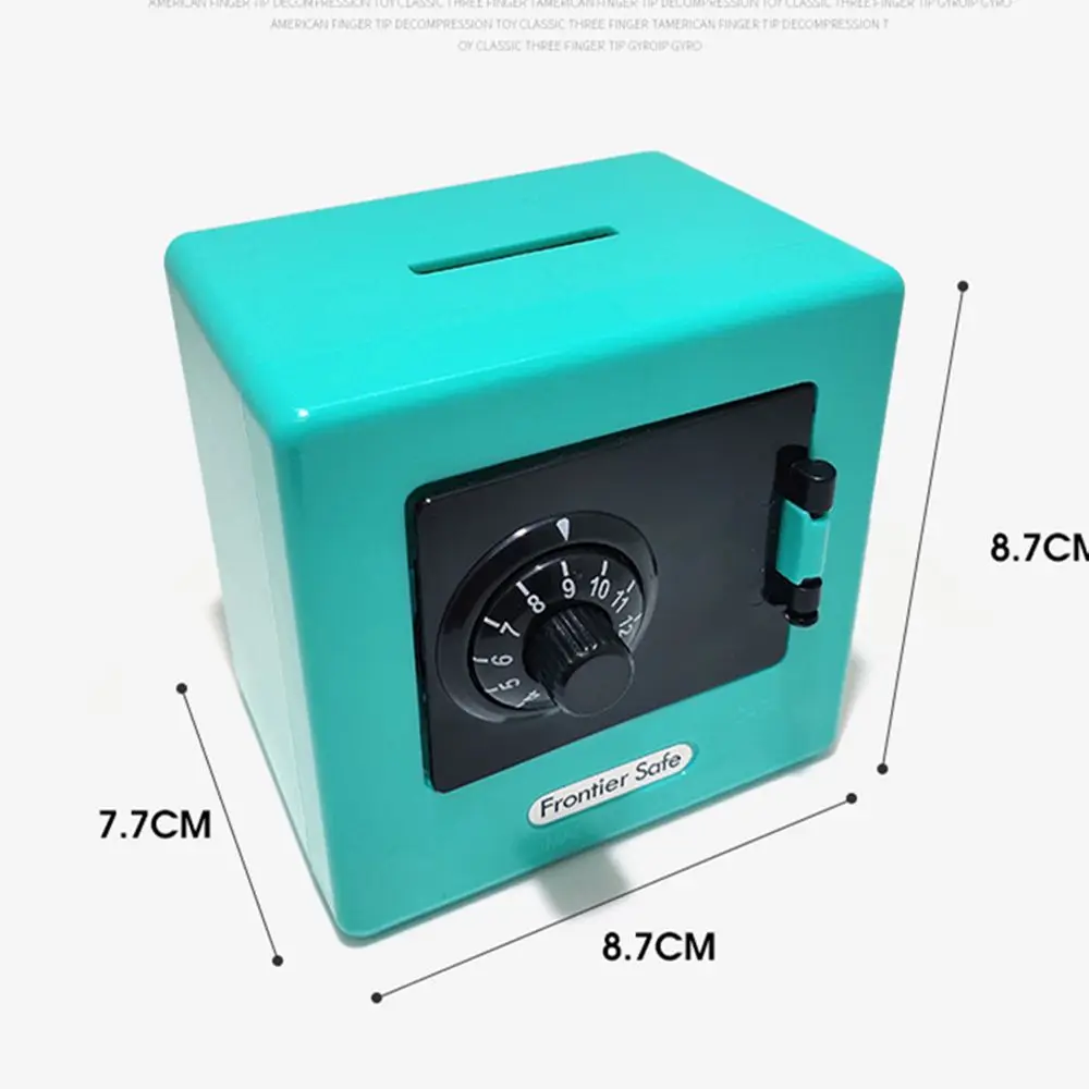 Mini enfants ATM mot de passe rotatif cadeau d'anniversaire jouets dépôt automatique billet de banque tirelire boîte de stockage d'argent tirelire