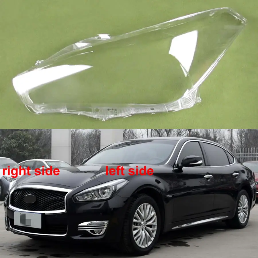 

For Infiniti Q70 2015-2019 Headlights Cover Transparent Headlamp Shell Lamp Shade Lens Replace Original Lampshade Plexiglass