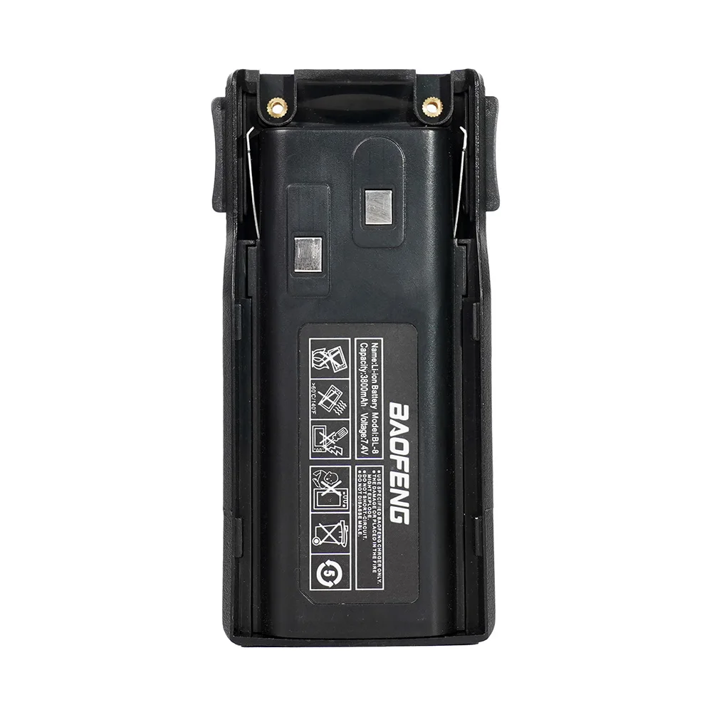 BAOFENG-Bateria Walkie Talkie, Carregamento Tipo-C, Baterias de Rádios em Dois Sentidos, 3800mAh, Fit para UV82, UV-8D, UV-89, UV-82HP, UV-82XP