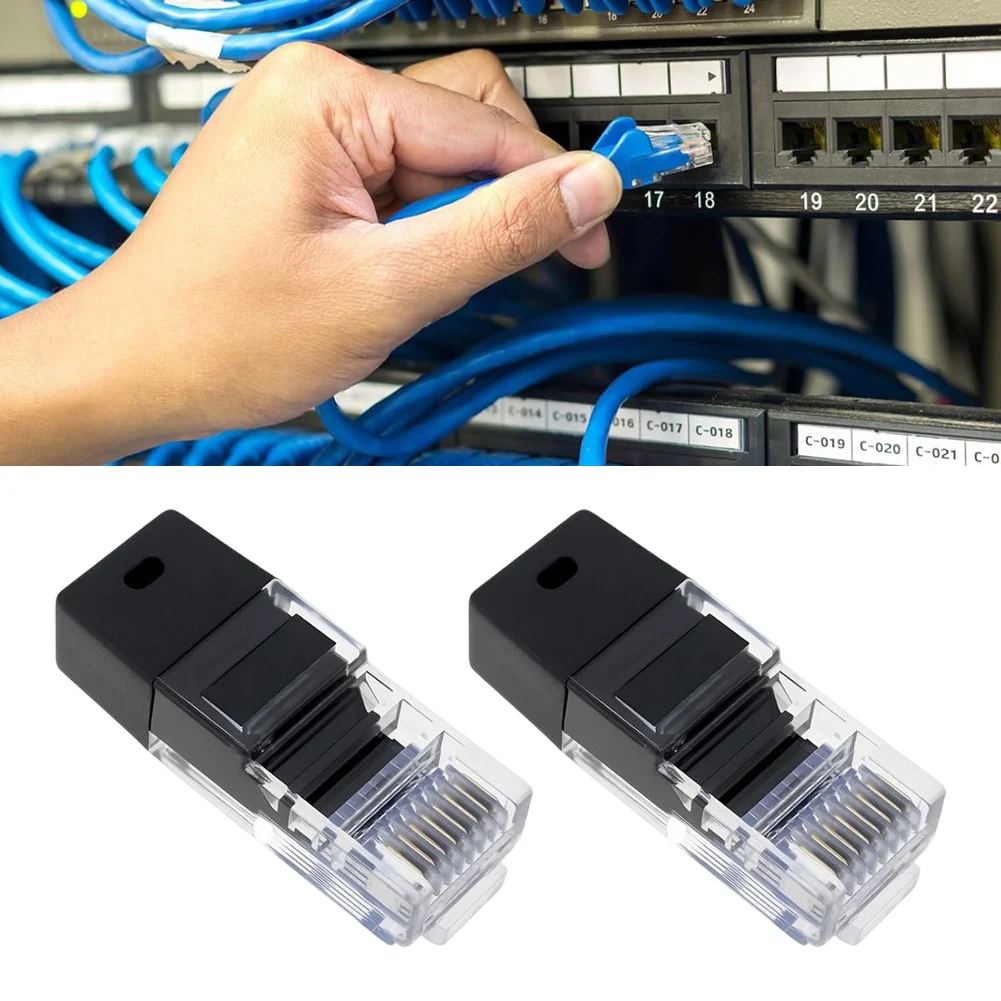 For RJ45 Joint with Integrated 120 Ohm Termination Resistor 2pcs for Network Maintenance Signal Integrity Testing and Validation