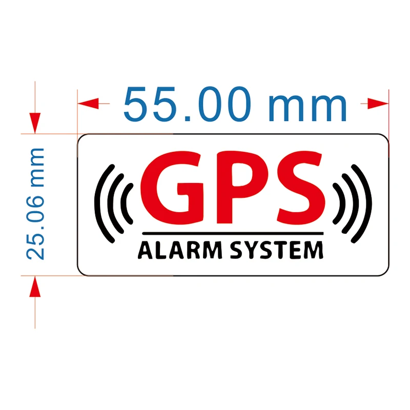 50 Pieces Gps Alarm Systtm Water Proof CAR STICKER Personality, Sun Protection Car Stickers Cover Scratches Cool, Stylish, Parts