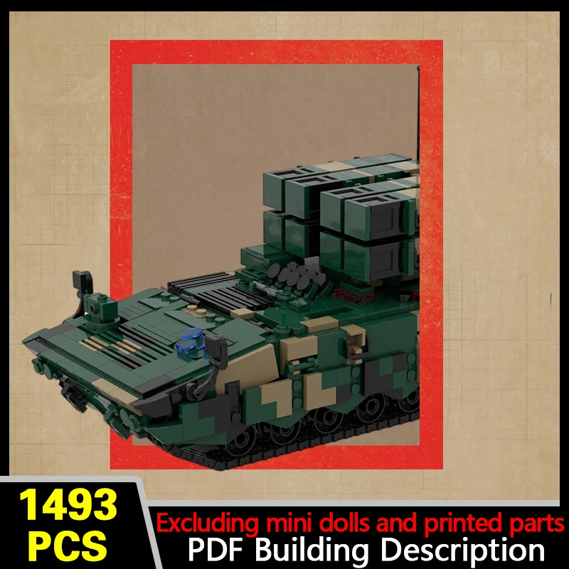 AFT-10 Missile Launcher Vehicle Model MOC Building Bricks War Equipment Modular Technology Gifts Holiday Assemble Children Toys