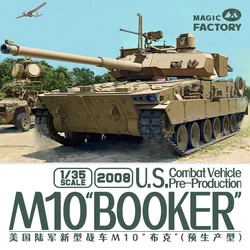 Magic Factory, Assembled Model Kit MF-2008 US Army New Tank M10 Booker 1/35