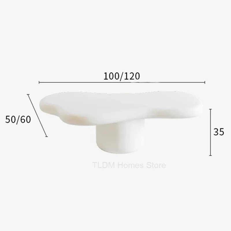 Современные журнальные столики для гостиной, мебель для кафе, необычный белый журнальный столик, креативная кремовая серия, высококлассные большие журнальные столики