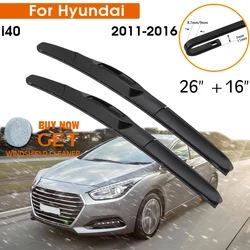 Car Wiper Blade For Hyundai i40 2011-2016 Windshield Rubber Silicon Refill Front Window Wiper 26