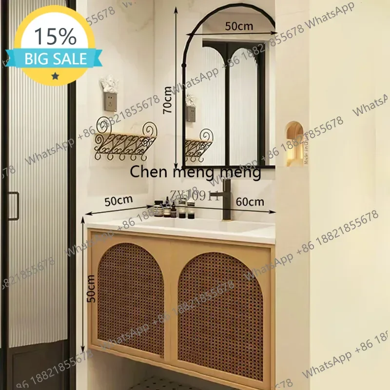 

L07 Closed Storage Toilet Cabinet Closet Multifunction Home Furniture Corner Sink Base Space Saving Armoire Interruptor Intelige