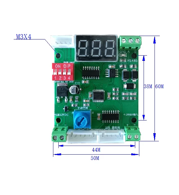 Electronic Expansion Valve Driver RS485 Analog PLC Input Manual Switch 4-20mA Current Voltage