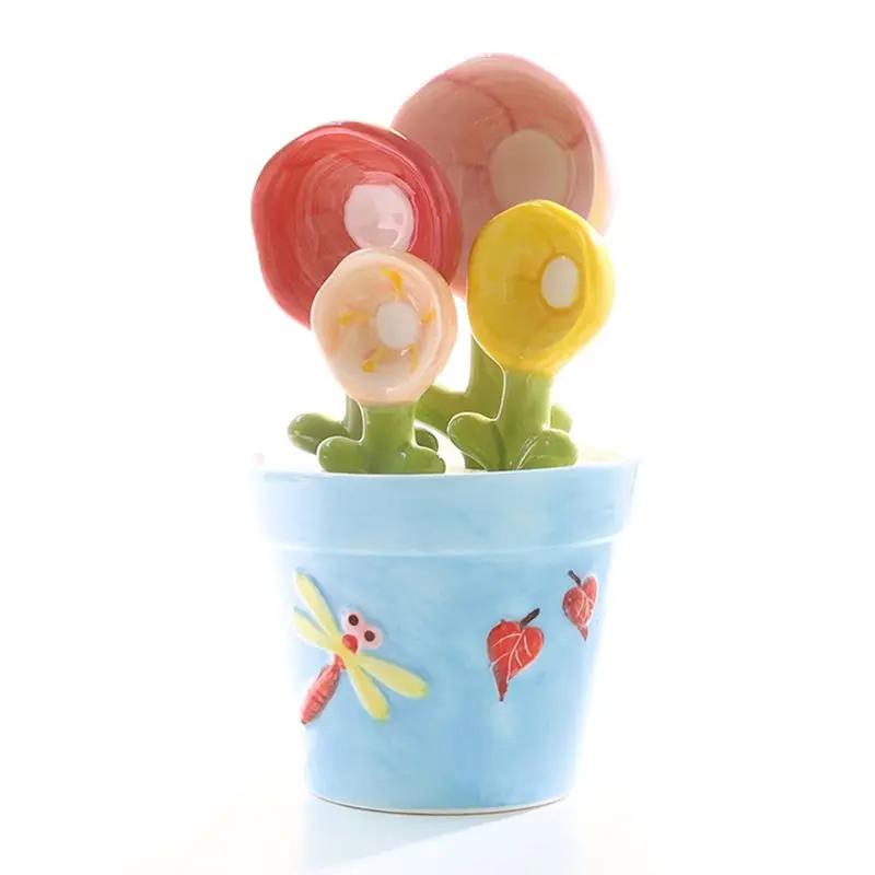 

ABSF мерная ложка для выпечки еды, домашняя кухня, ложка для соли и сахара с основанием, милые кухонные принадлежности