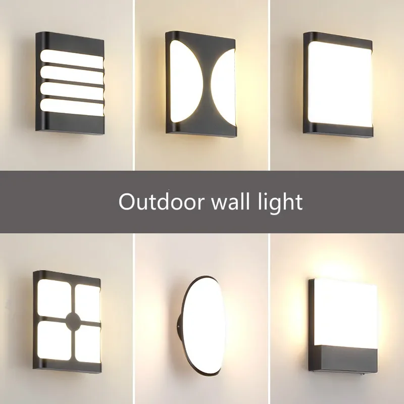 

18W Plastic Waterproof Outdoor Led Wall Lighting Indoor Porch LED Wall Lamp Energy-saving Garden Outdoor Light