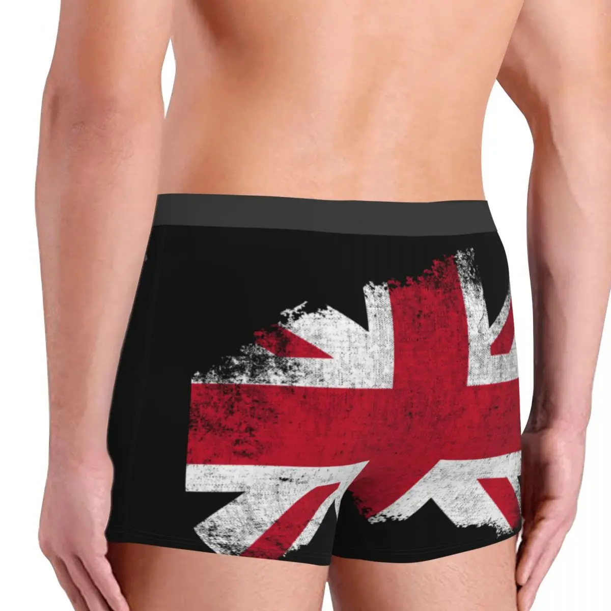 Custom UK Flag United Kingdom Flag Great Britain Flag British Flag Underwear Men Breathbale Boxer Briefs - view 4