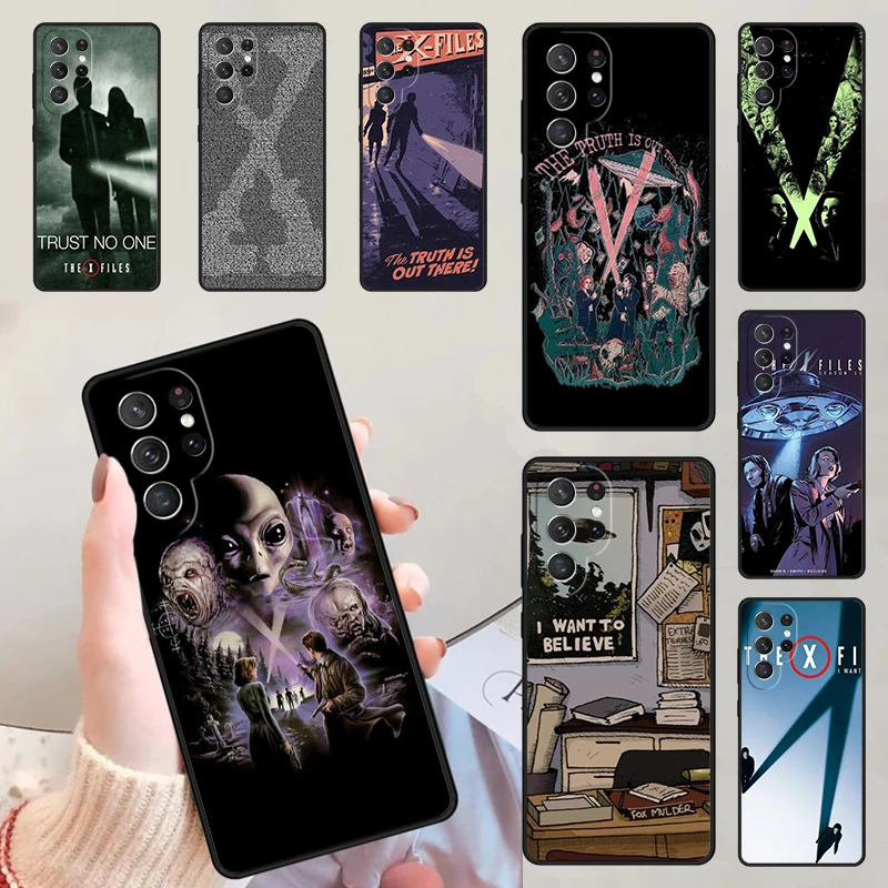 The X Files I want to believe Phone Cases For Samsung Galaxy S23 S20 FE S21 S22 Ultra Note 20 S8 S9 S10 Note 10 Plus Cover