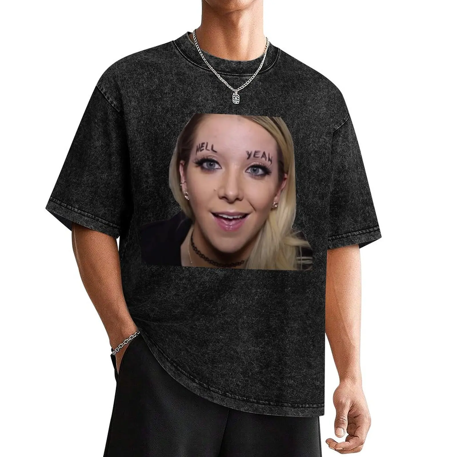 

Jenna Marbles Hell Yeah T-Shirt plain cheap stuff T-shirt men