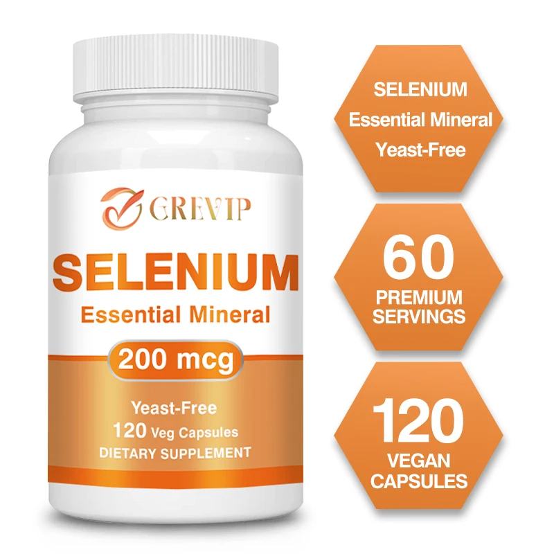 

Selenium Capsules - Antioxidant Support, Increases Energy Levels, Boosts Metabolism, Immune System, Improves Brain Function
